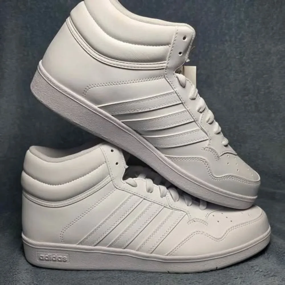 Adidas Hoops 4.0 Mid White Sneakers Men's 9.5 / Women's 10.5